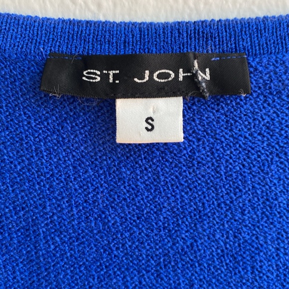 St John Knit Tank Blue Size Small - Picture 4 of 9